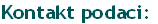 Kontakt podaci: